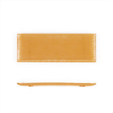 Glass Dinnerware 13.75" x 5" x h:0.5" Rectangular Orange Glass Platter (Set of 2)